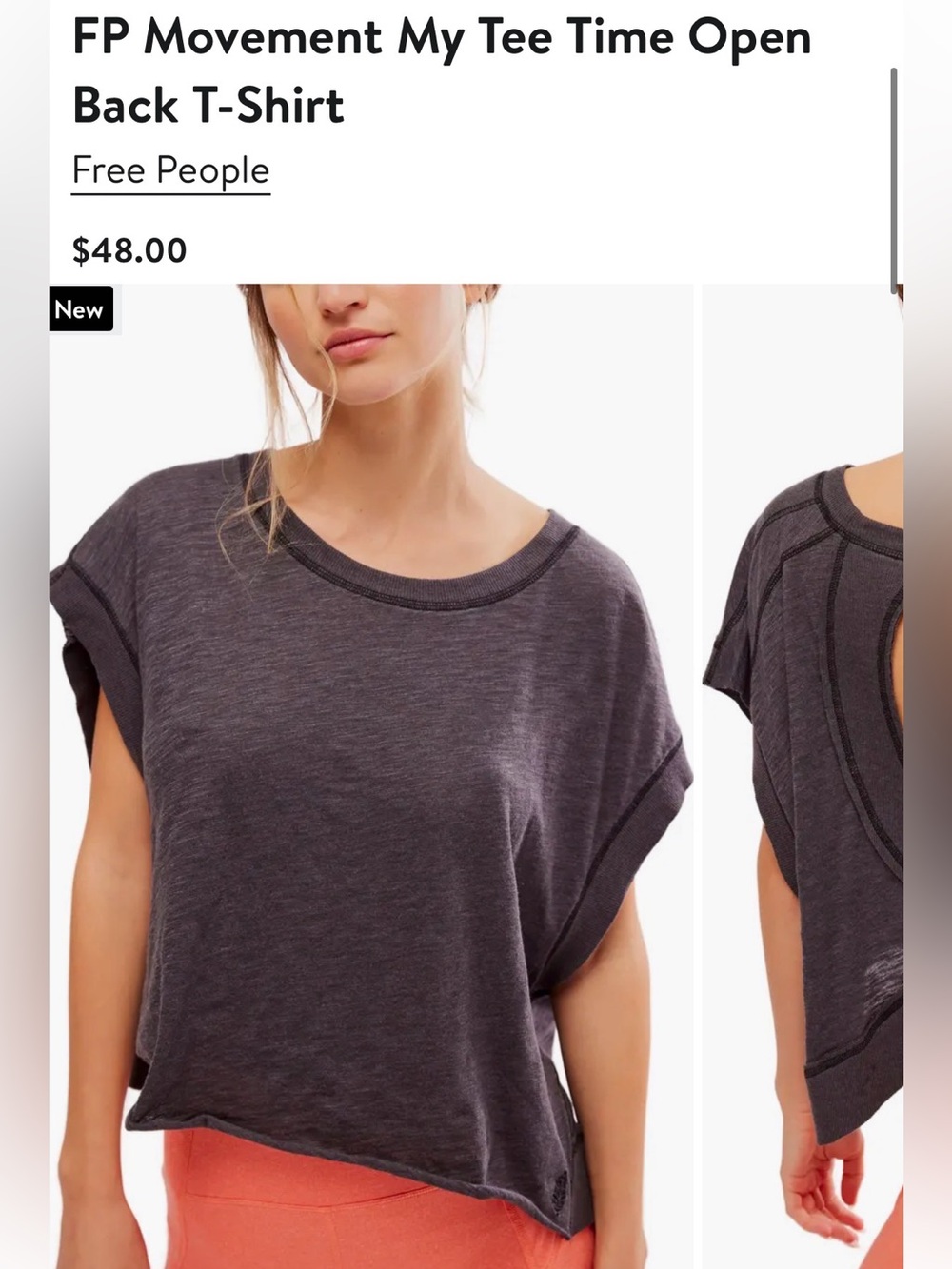 Free People Movement My Time Tee
Size Medium
Black